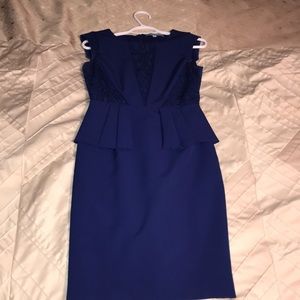 Cobalt blue peplum Antonio Melani dress